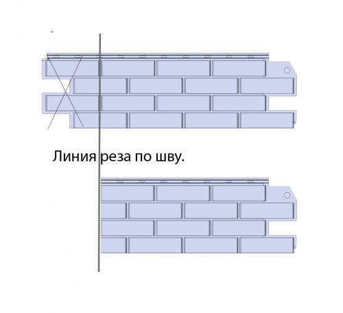 Каркас для цокольного сайдинга из профиля схема