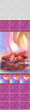 Фламинго с эффектом мерцания